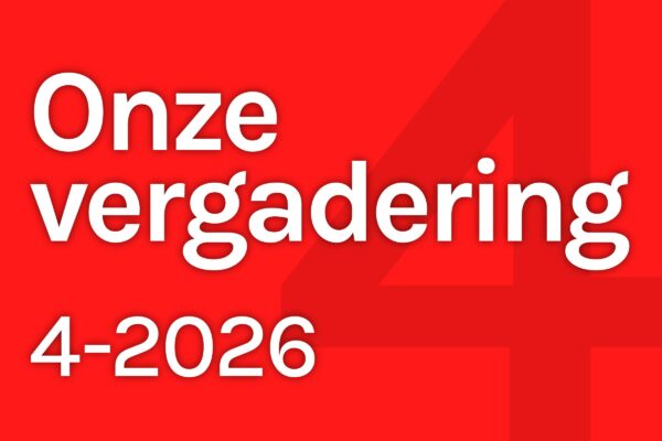 De onderwerpen op onze aprilvergadering