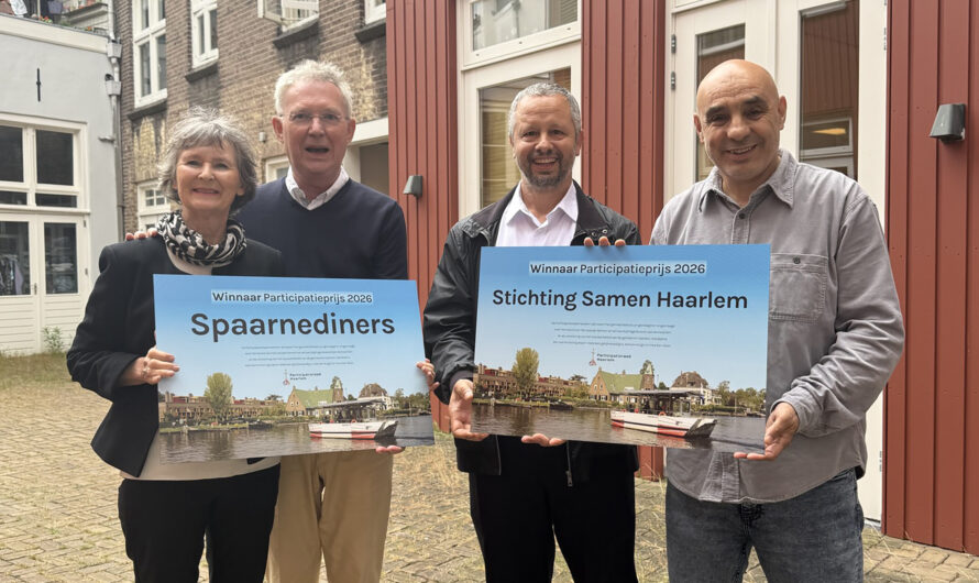 Stichting Samen Haarlem en Spaarnediners winnaars van de Participatieprijs 2026!