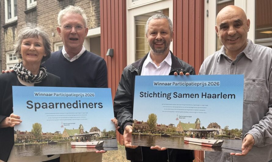 Stichting Samen Haarlem en Spaarnediners winnaars van de Participatieprijs 2026!